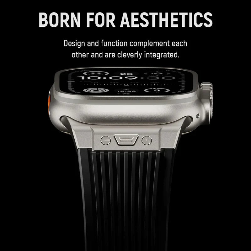 Montreal Streamlined Silicone Apple Watch Band