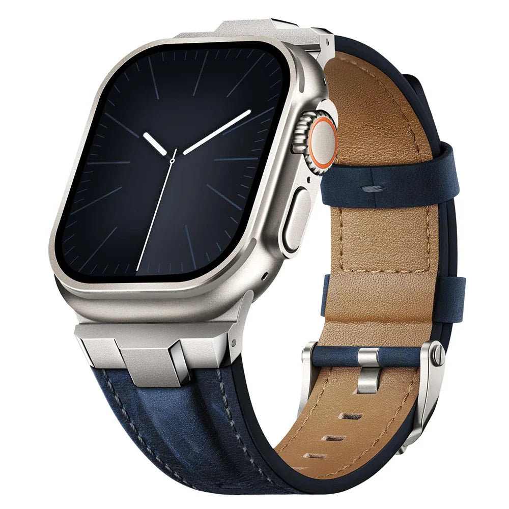 TitaniumStyle Leather Apple Watch Band