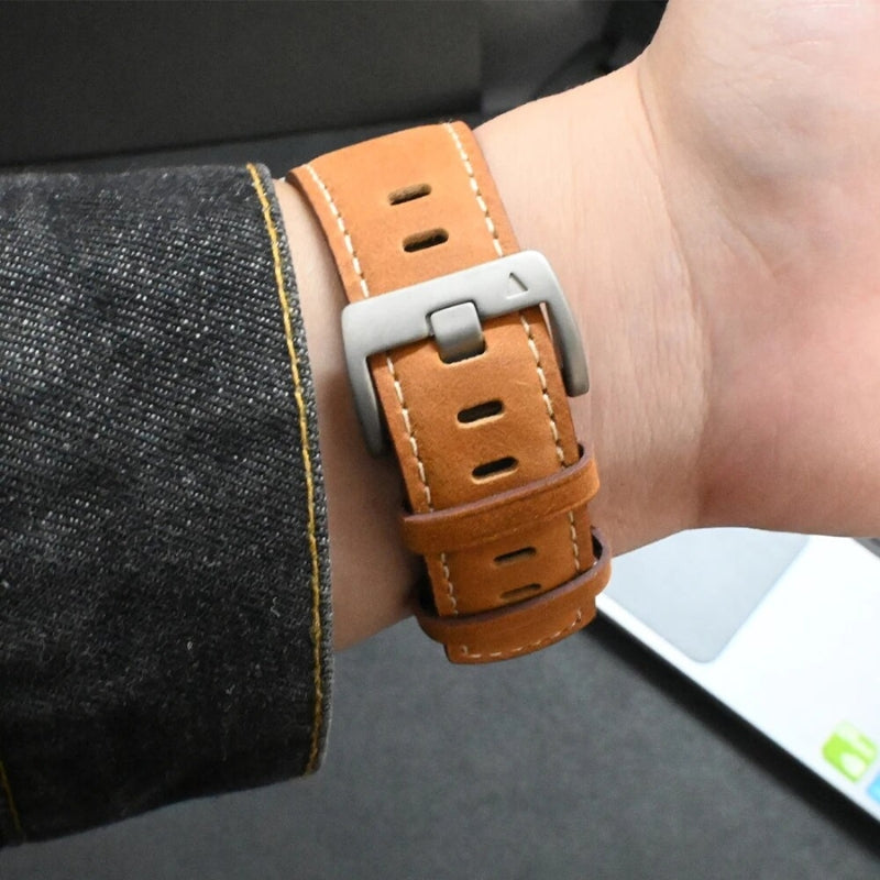 Massimo Genuine Leather Apple Watch Band
