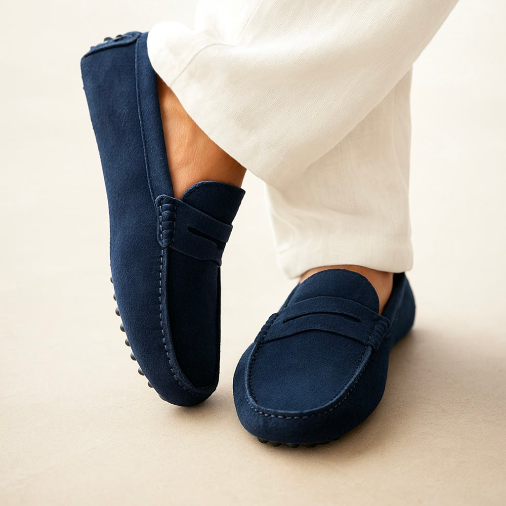 Tilos Suede Boat Loafers