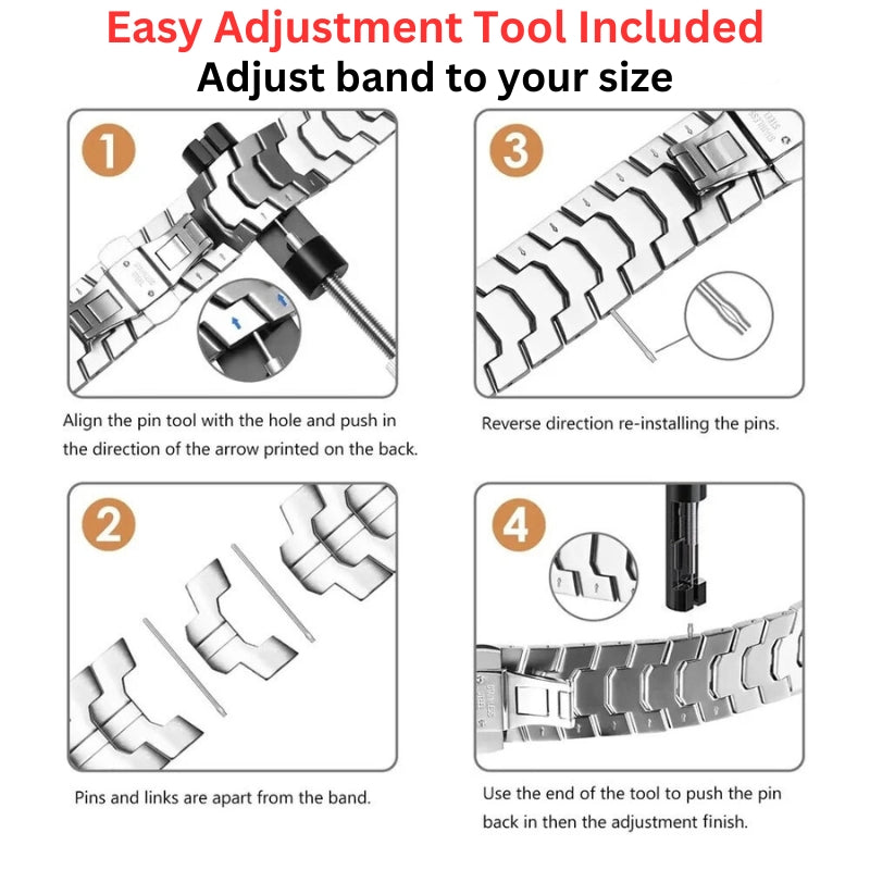 Highland Stainless Steel Apple Watch Band