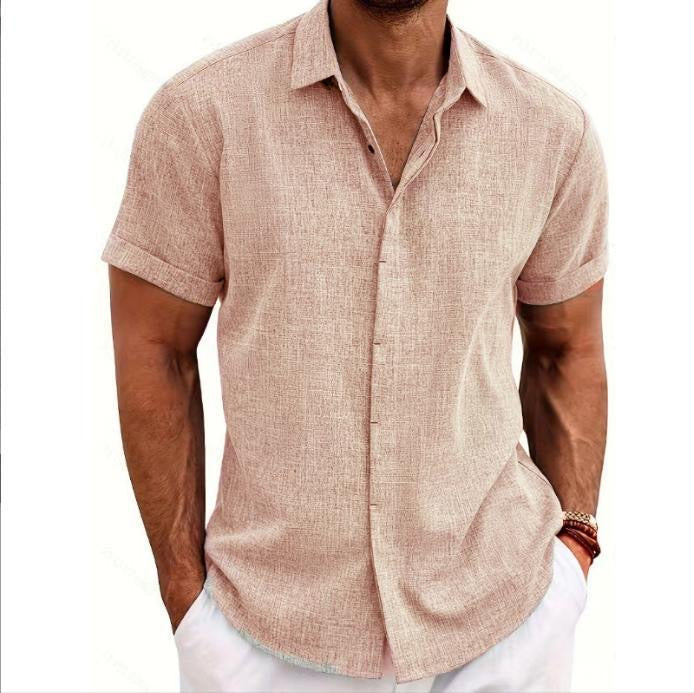 PIETRO Short Sleeve Linen Shirt