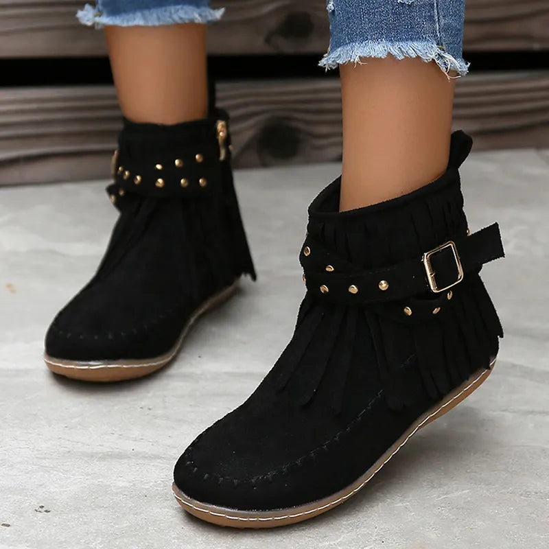 Clara Woods Suede Boots