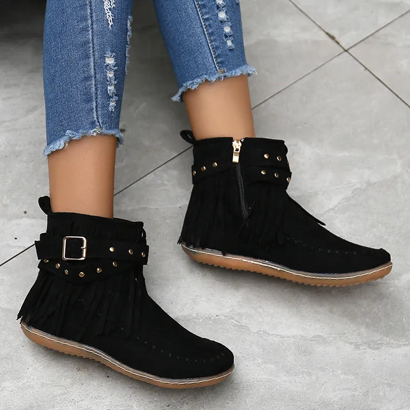Clara Woods Suede Boots