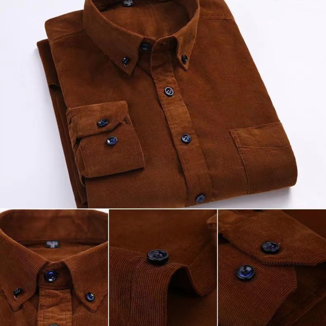 Renzo Pure Corduroy Cotton Shirt