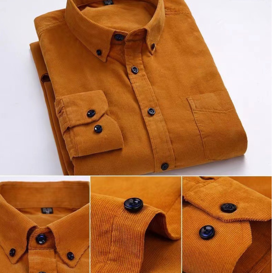 Renzo Pure Corduroy Cotton Shirt