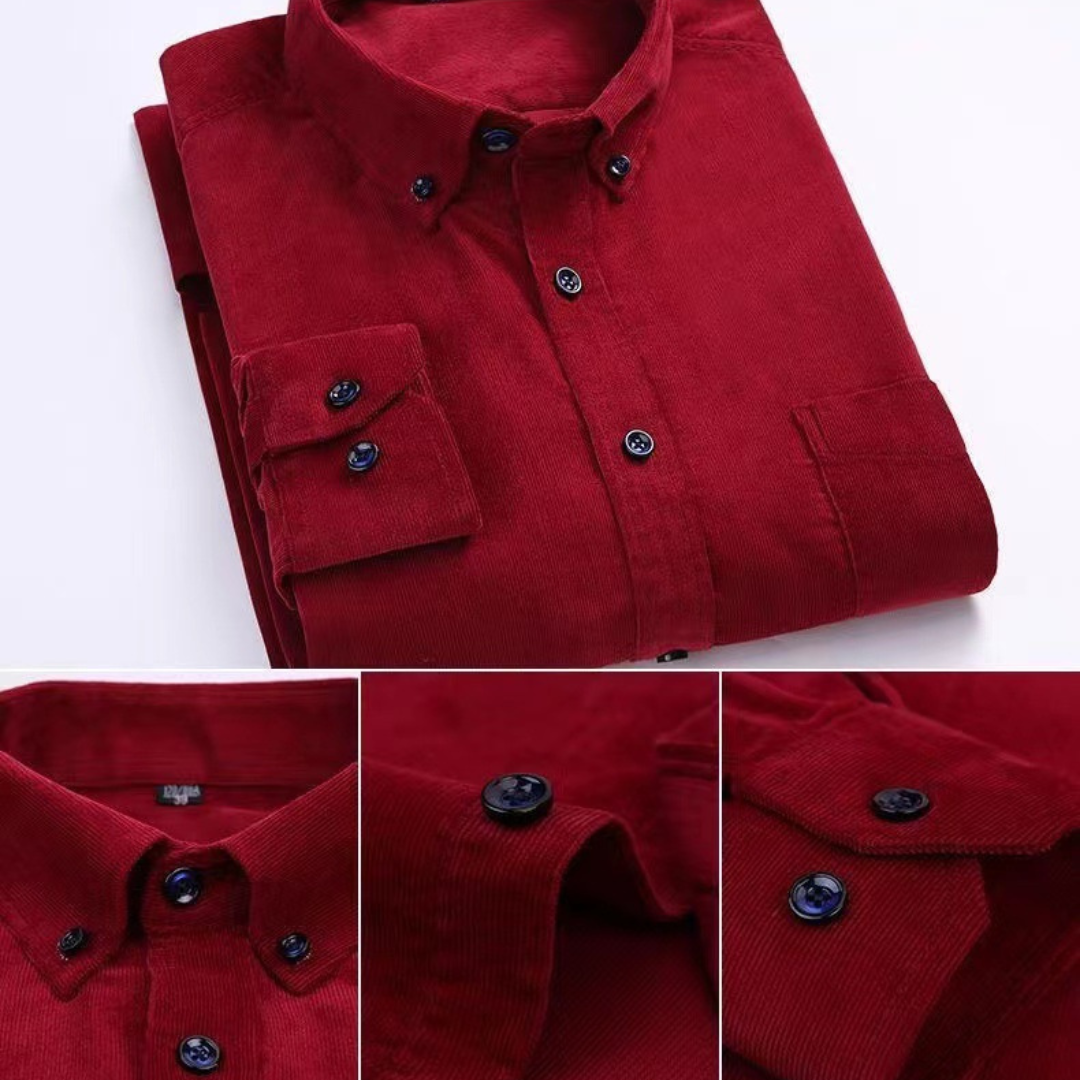 Renzo Pure Corduroy Cotton Shirt