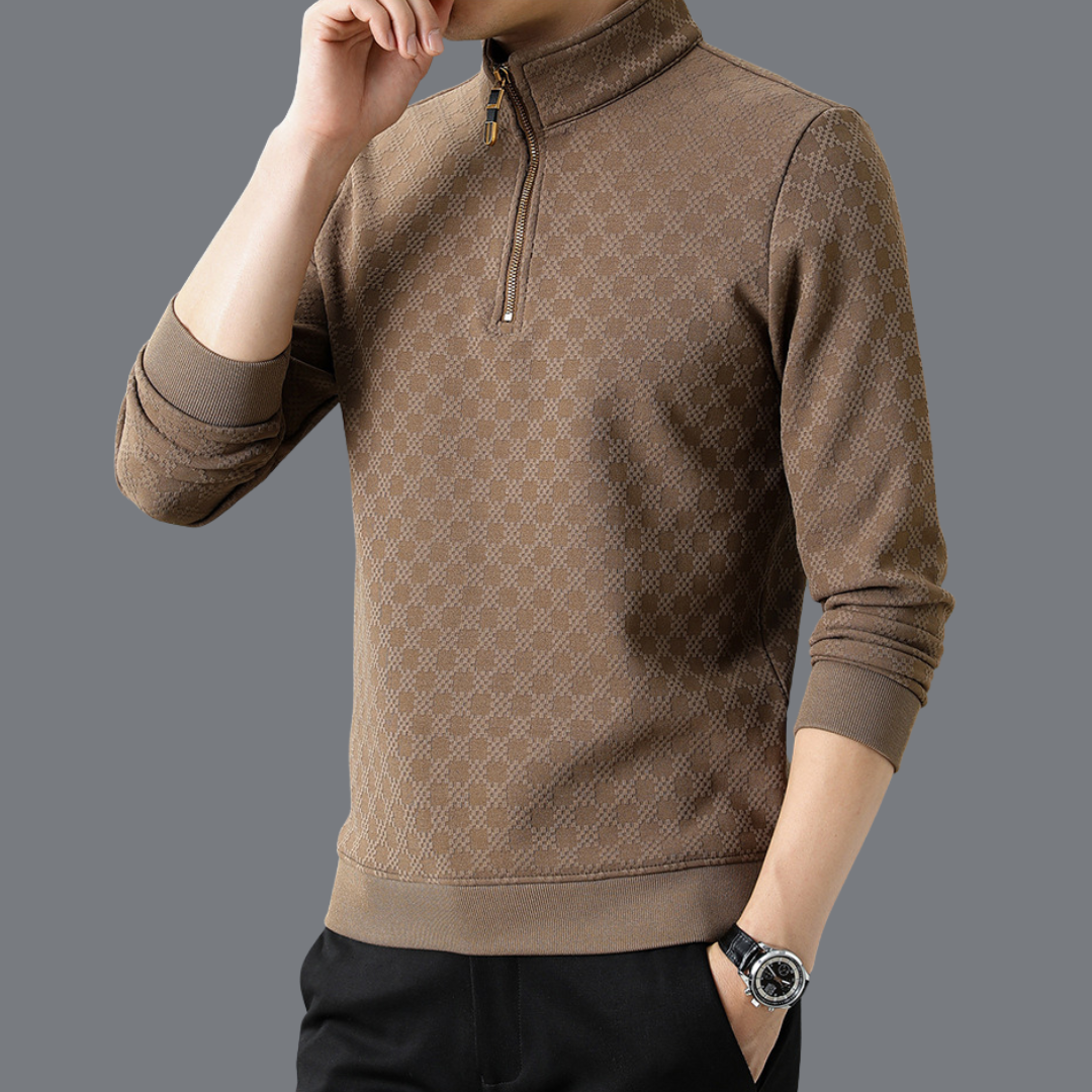 Maxwell Chequered 1/4 Zip