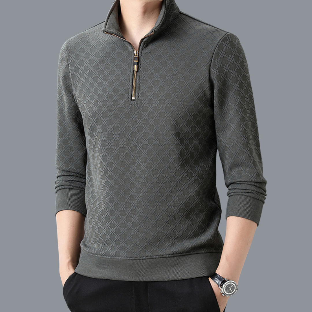 Maxwell Chequered 1/4 Zip