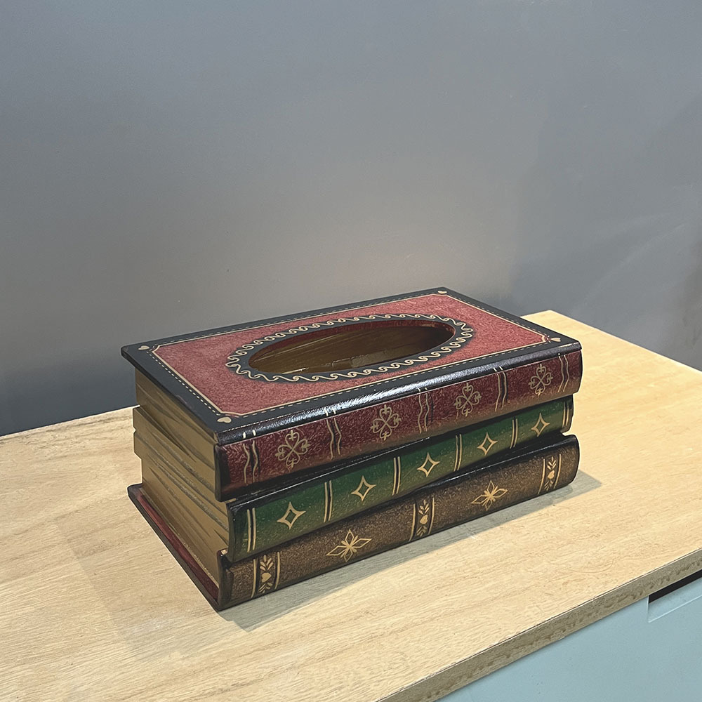 Retro Book Tissue Holder