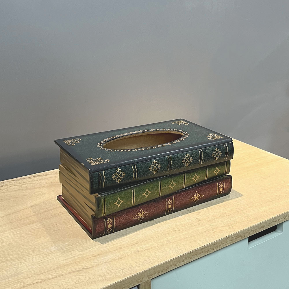 Retro Book Tissue Holder