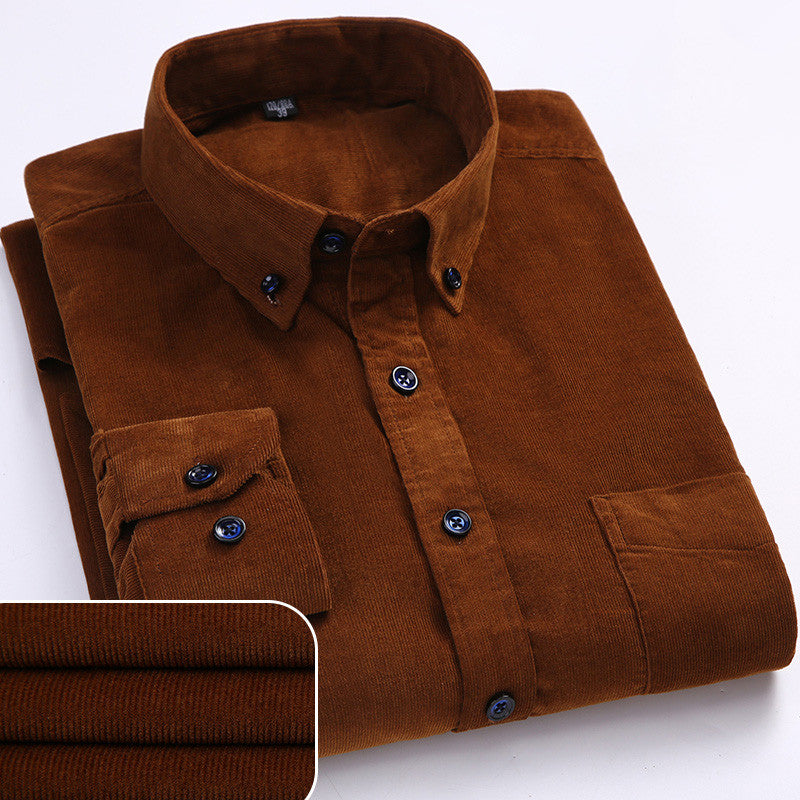 Renzo Pure Corduroy Cotton Shirt