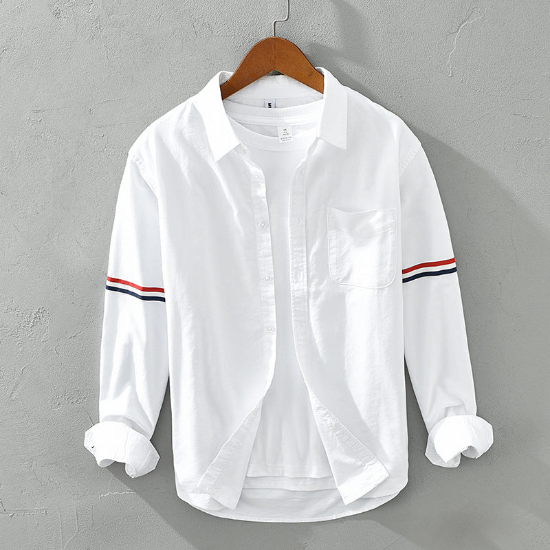 Ethan Cole Striped Cotton Shirt