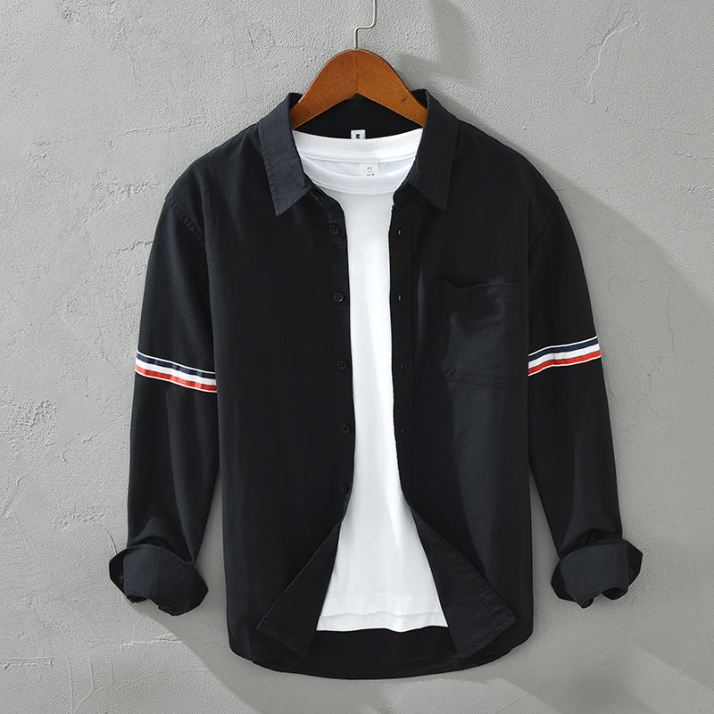 Ethan Cole Striped Cotton Shirt