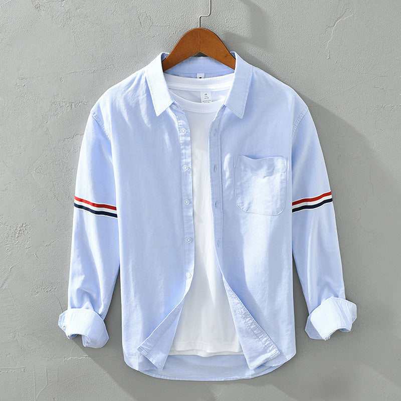 Ethan Cole Striped Cotton Shirt