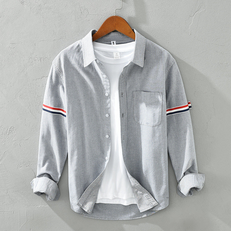 Ethan Cole Striped Cotton Shirt