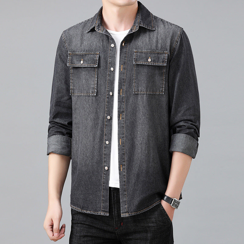 Maxwell Reed Faded Denim Shirt