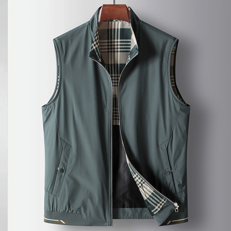 Dan Anthony Plaid Vest