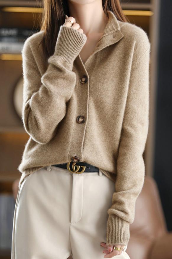 Madison Peers Wool Cardigan