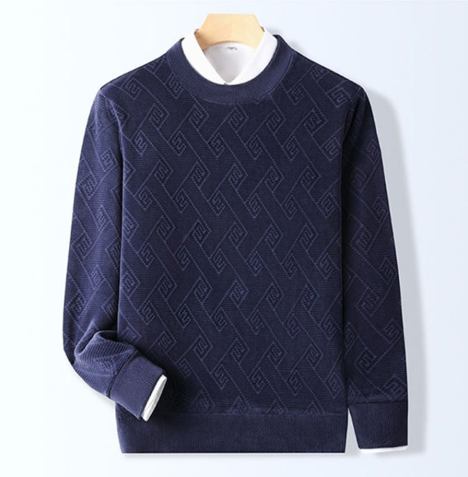 Ethan Cole Textured Knit Sweater