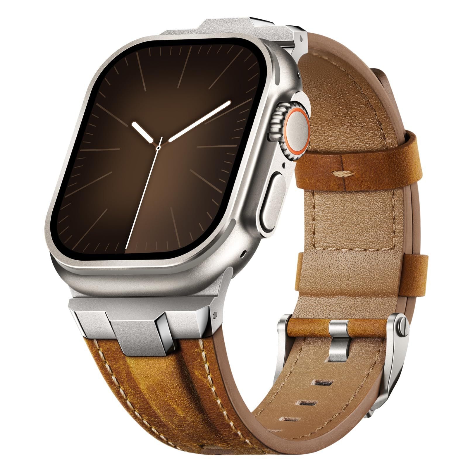 TitaniumStyle Leather Apple Watch Band