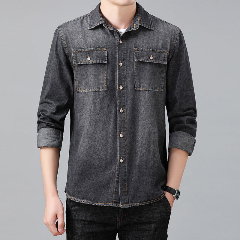 Maxwell Reed Faded Denim Shirt
