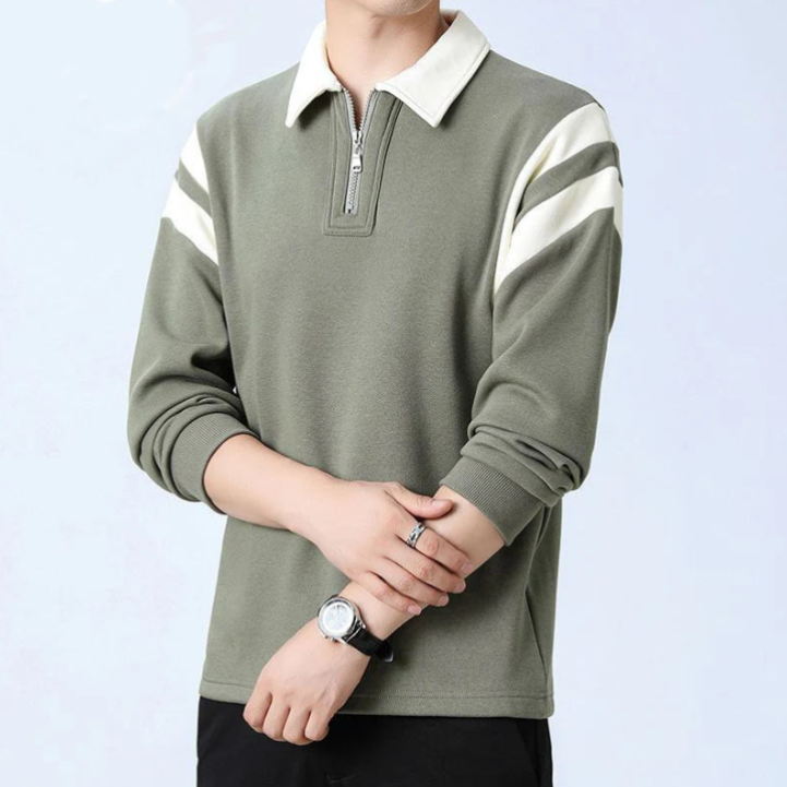 Heritage Cotton Quarter-Zip Pullover