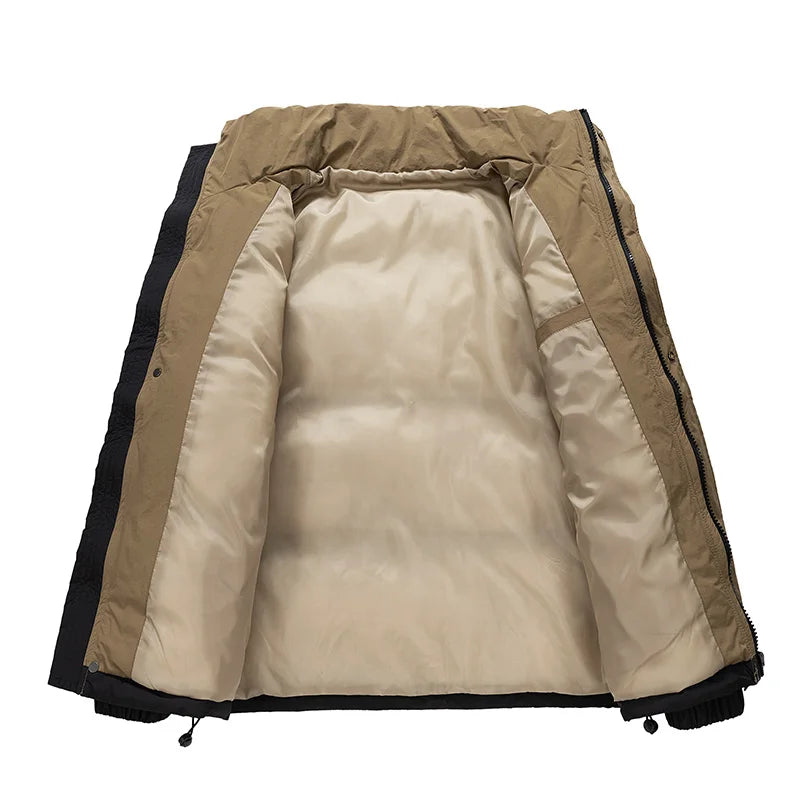 Dan Anthony Striped Puffer Jacket
