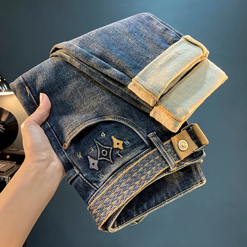 Jacob Mason Fleece-Lined Jeans