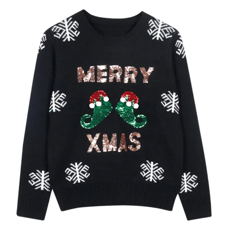 Holly Knit Christmas Sweater