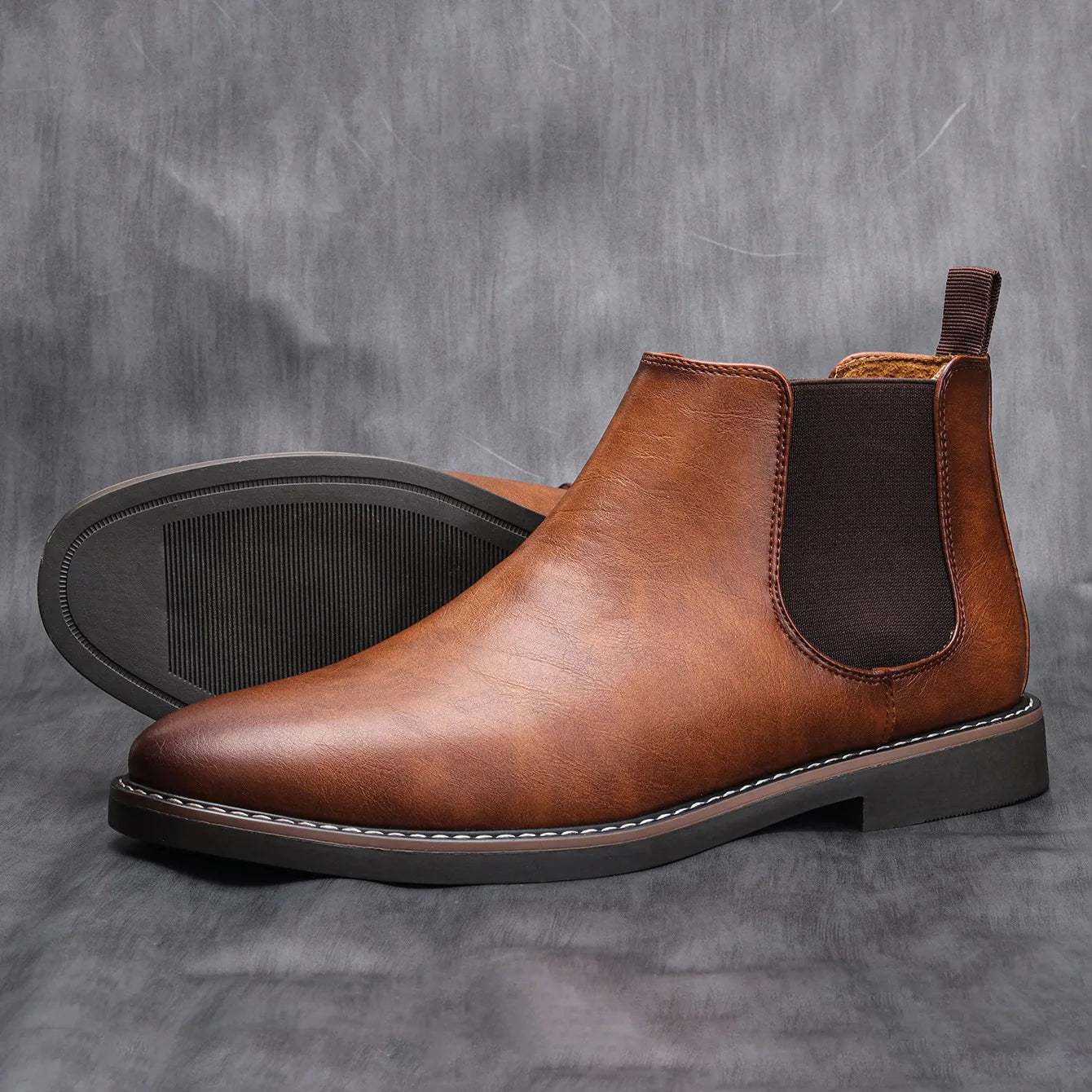 Jacob Mason Leather Chelsea Boots