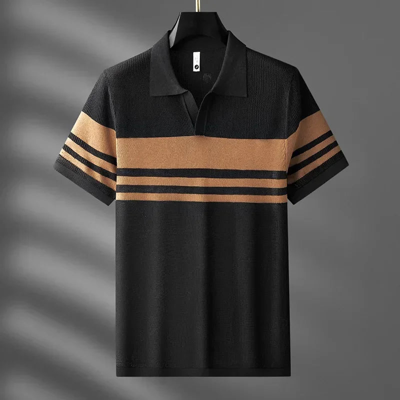 Logan Pierce Striped Polo Shirt