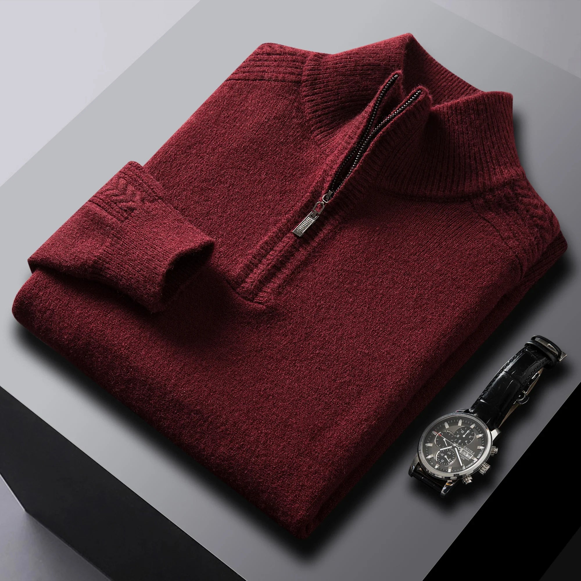 Heritage Half-Zip Wool Sweater
