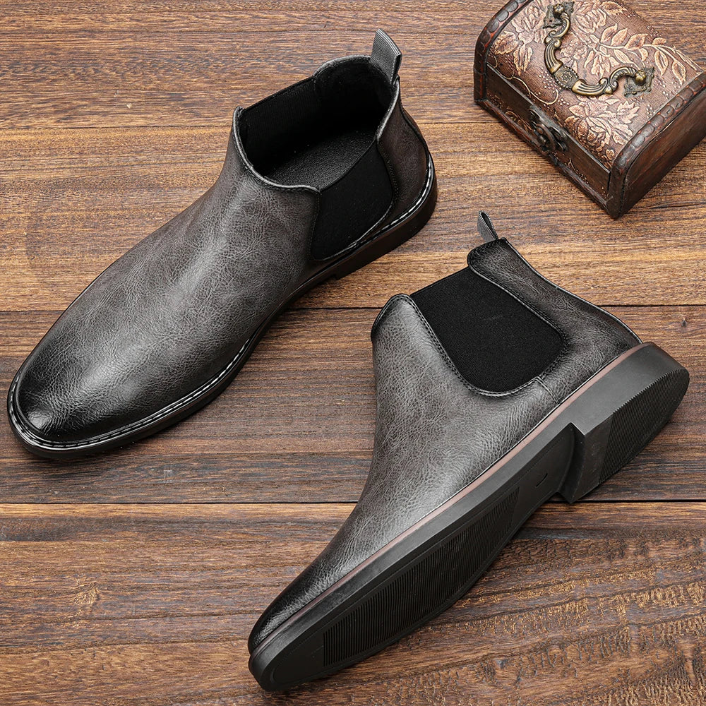 Jacob Mason Leather Chelsea Boots