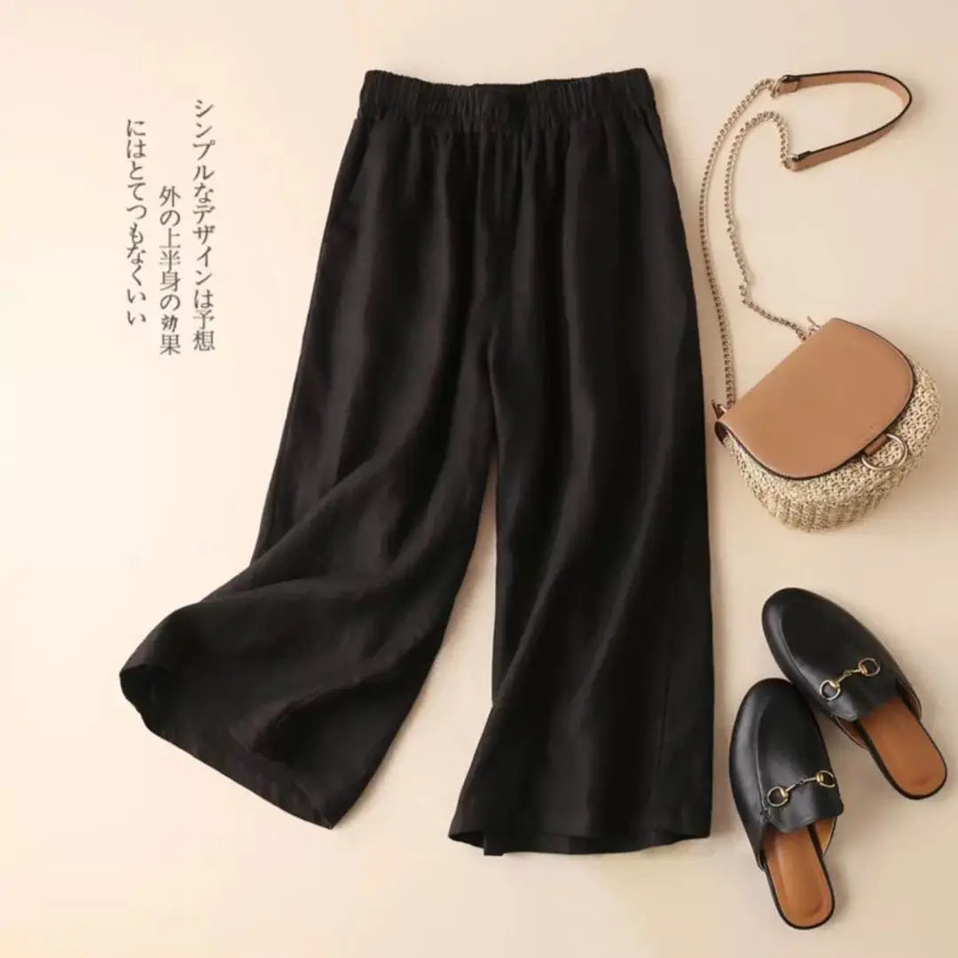 Theresa Wide-leg Linen Pants