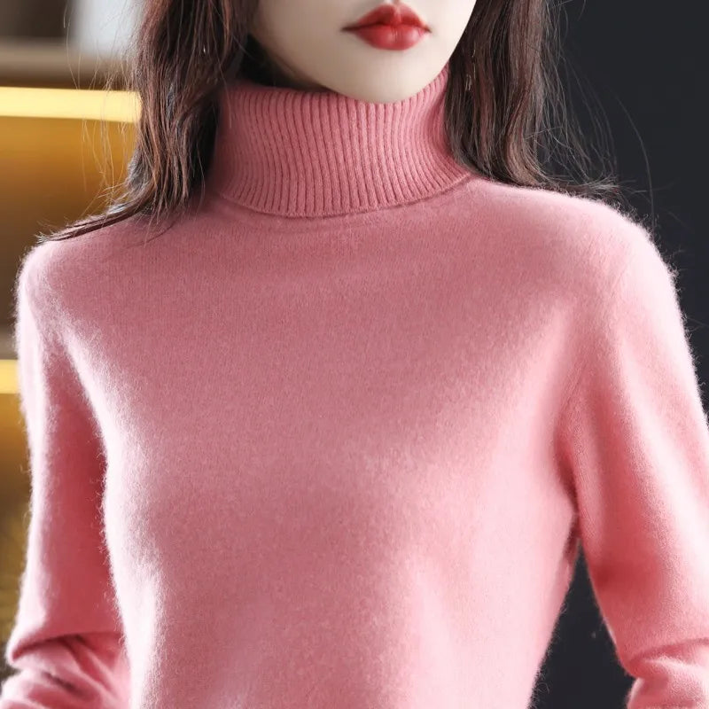 Aurora Mink Cashmere Turtleneck