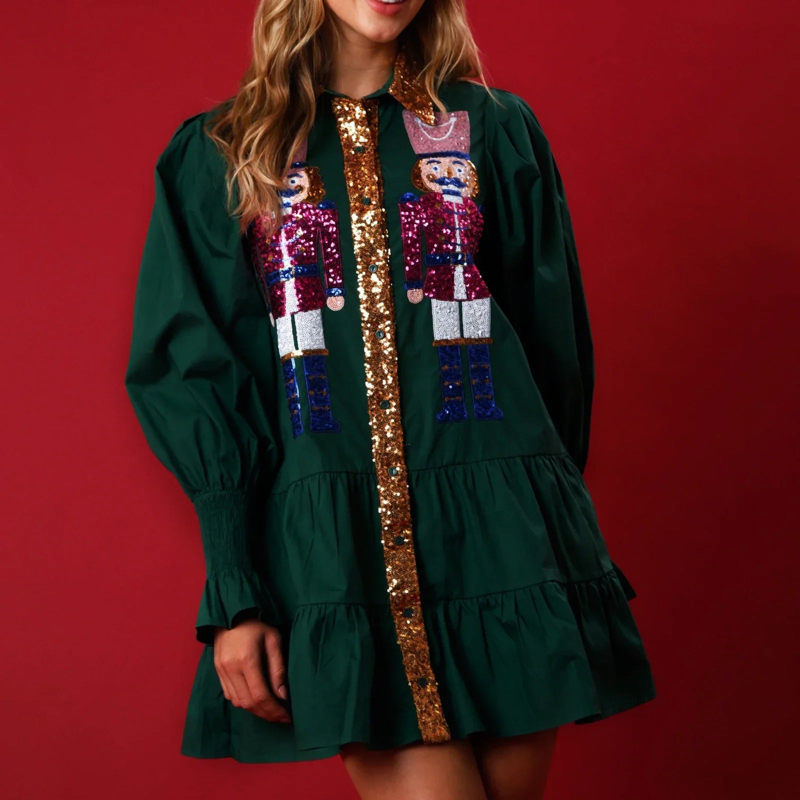 Nutcracker Sparkle Holiday Dress