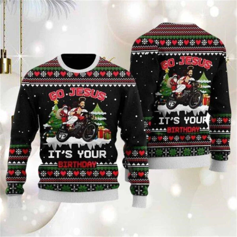 Funny Santa Claus Sweaters For Christmas