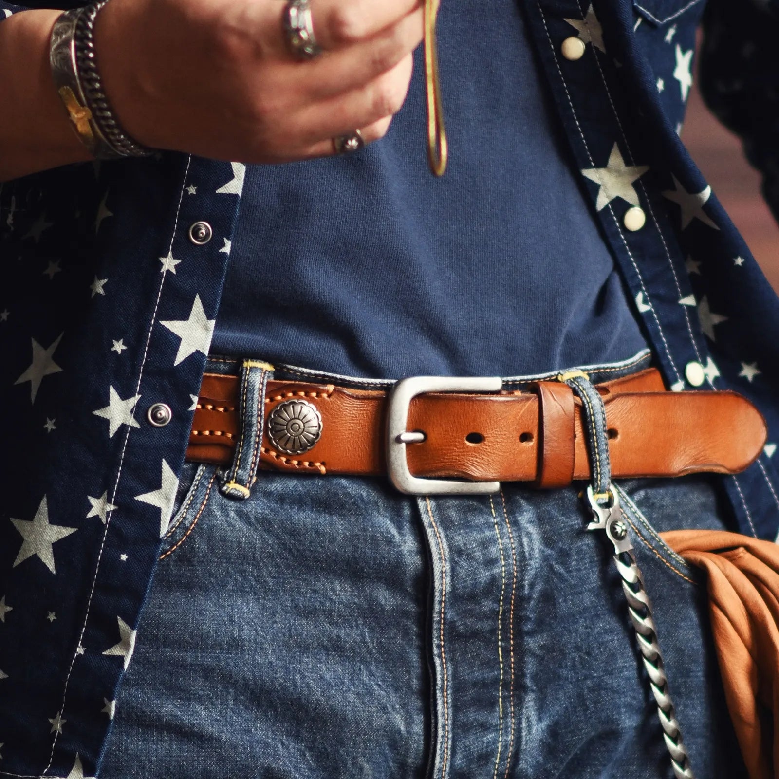 Montreal Saddle Ridge Leather Belt