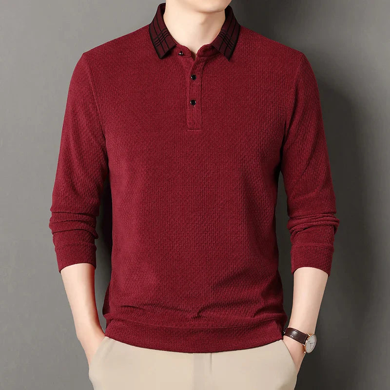 Marc Harrison Long-Sleeve Polo