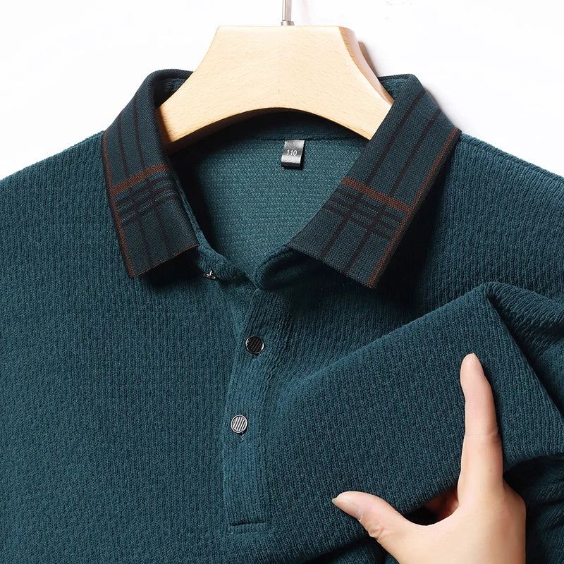Marc Harrison Long-Sleeve Polo