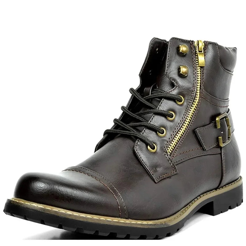 Dan Wellington Lace-up Leather Boots