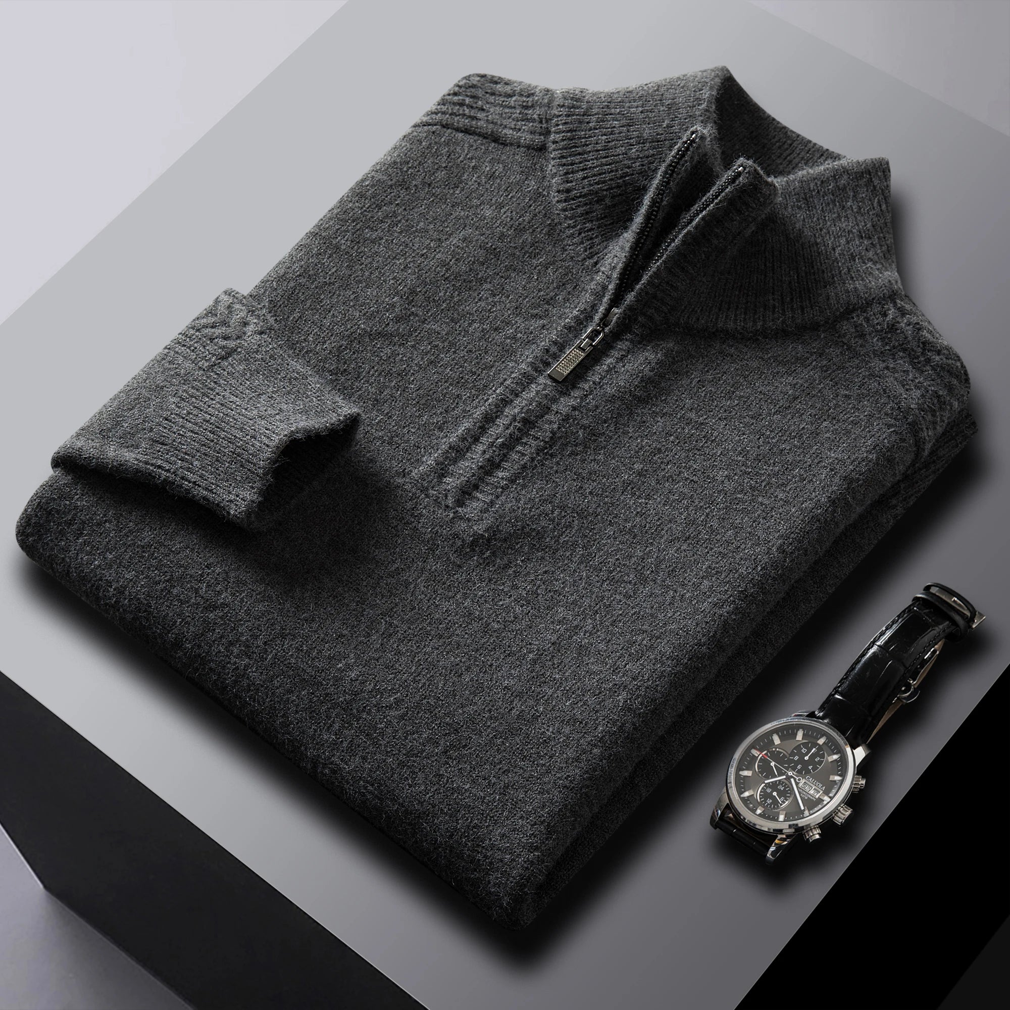Heritage Half-Zip Wool Sweater