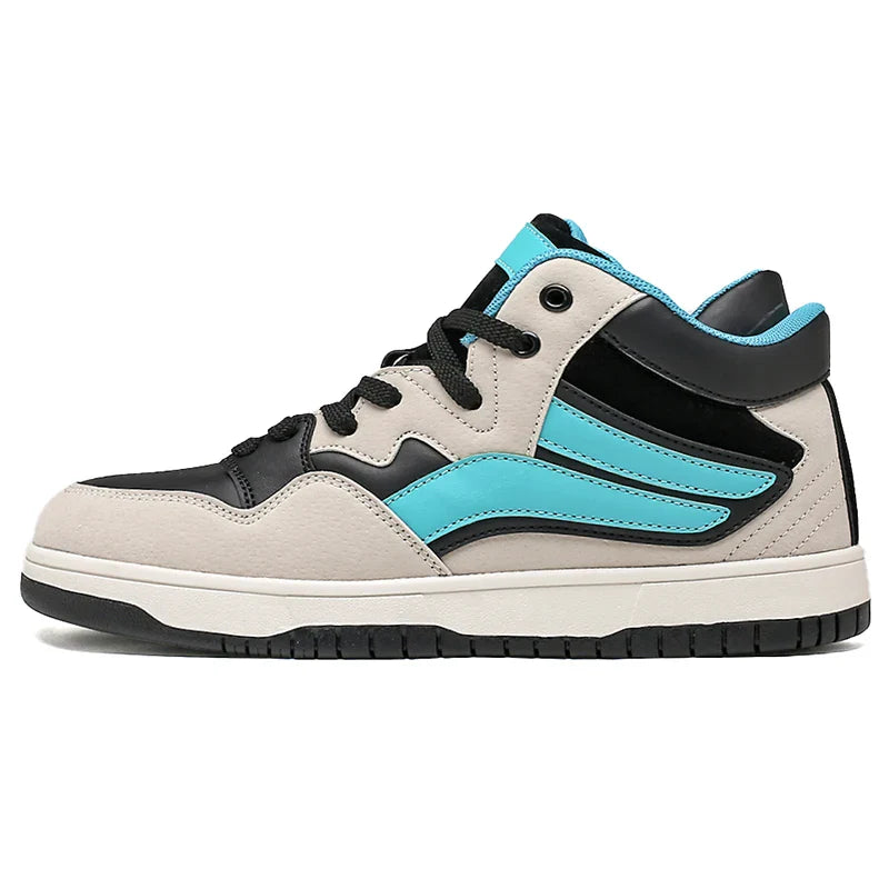Henry Collins Mid-Top Leather Sneakers