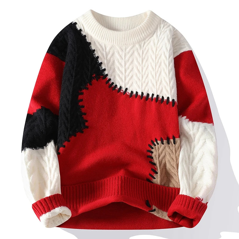 Montreal Patchwork Wool Sweater