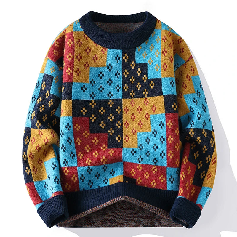 Dan Wallen Geometric Crewneck Sweater
