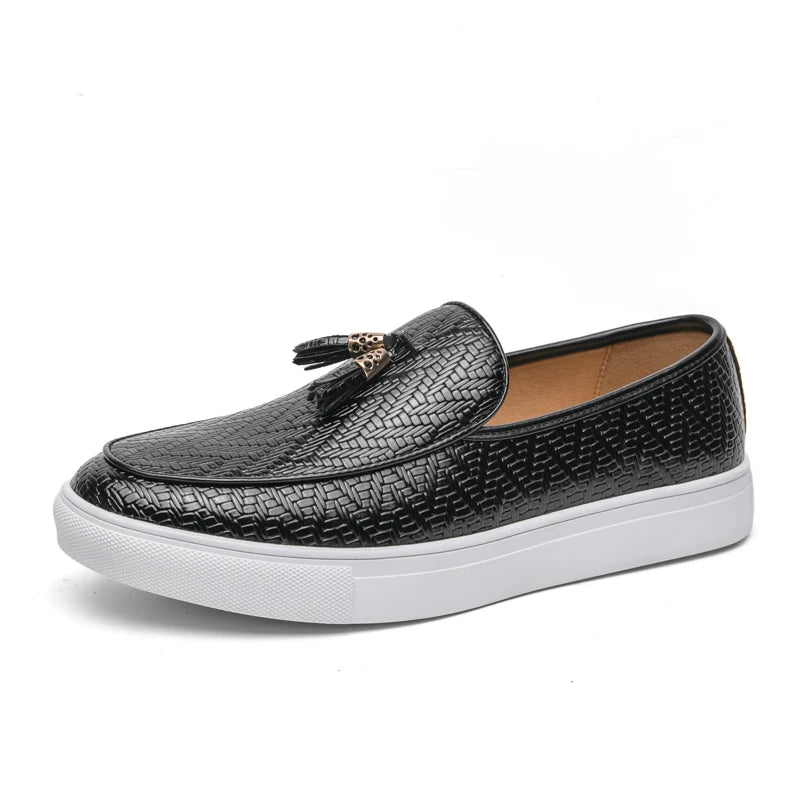 Logan Pierce Embossed Leather Loafer