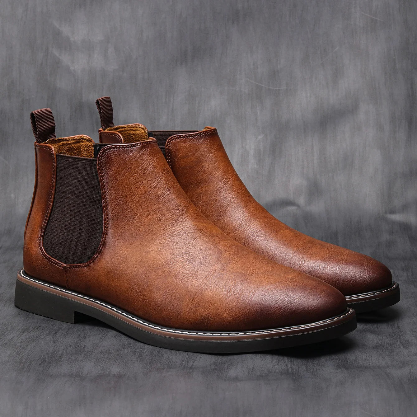 Jacob Mason Leather Chelsea Boots