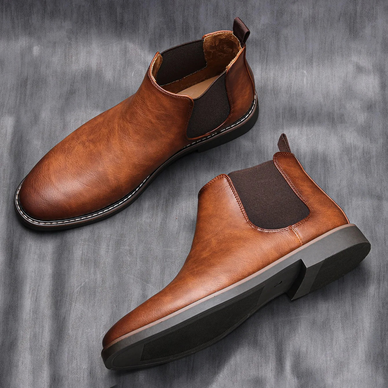 Jacob Mason Leather Chelsea Boots