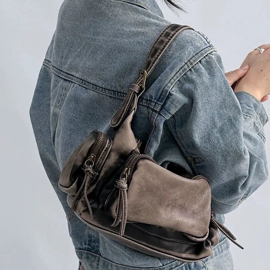 Camille Leather Shoulder Bag